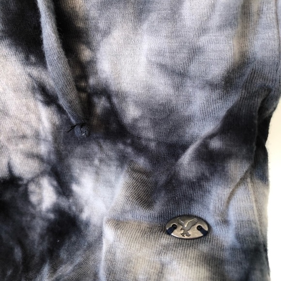 AEO Tie Dye Lace Up Top - Picture 3 of 7